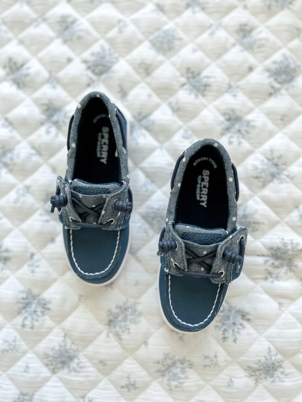 Sperry Navy Blue Kids Moccasins